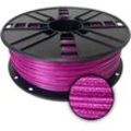 WhiteBOX 3D-Filament metallic PLA mit Glitzer lila 1.75mm 1000g Spule