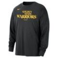 Golden State Warriors Courtside Nike NBA-Longsleeve (Herren) - Schwarz