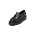 Loafer MARC O'POLO "aus edlem Rindleder" Gr. 38, schwarz, Damen, Obermaterial: 100% Leder (Rind), unifarben, Schuhe