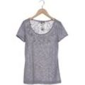 Comma Damen T-Shirt, grau, Gr. 34