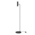 Meds Schwarz minimalistische Metall -Lounge -Lampe für GU10 -Glühbirne mit orientierbaren Köpfen - Forlight