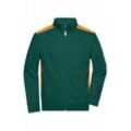 James & Nicholson Sweat-Jacke Herren JN870 Gr. XL dark-green/orange