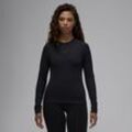 Jordan Sport eng anliegendes Longsleeve-Oberteil (Damen) - Schwarz