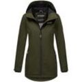 Outdoorjacke MARIKOO "Honigbeere" Gr. XS (34), grün (olive), Damen, Obermaterial: 100% Polyester; Futter: 95% Viskose, 5% Elasthan; Wattierung: 100% Polyester; Ärmelfutter: 100% Polyester, Jacken, sportliche Übergangsjacke mit Kapuze