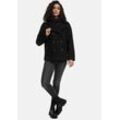 Winterjacke MARIKOO "Aylaraa", Damen, Gr. L, schwarz, Obermaterial: 90% Polyacryl, 8% Viscose, 2% Elasthan, Jacken, Elegante Designer Winterjacke