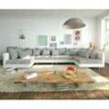 DELIFE Wohnlandschaft Clovis XL Weiss Hellgrau Modulsofa, Design Wohnlandschaften, Couch Loft, Modulsofa, modular