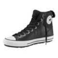 Sneakerboots CONVERSE "Chuck Taylor All Star BERKSHIRE BOOT" Gr. 37, schwarz-weiß (schwarz, weiß), Synthetik, Textil, Schuhe Skaterschuh Canvassneaker Sneaker high Sneakerboots, gefüttert