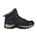 Wanderschuh CMP "RIGEL MID WMN TREKKING SHOES WP" Gr. 36, blau (navy, rosa) Schuhe wasserdicht