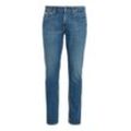 Slim-fit-Jeans CALVIN KLEIN JEANS "SLIM", Herren, Gr. 31, Länge 30, blau (denim medium1), Denim/Jeans, Obermaterial: 99% Baumwolle, 1% Elasthan, casual, slim fit, Jeans, mit 5-Pocket-Style