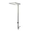 LED-Tischleuchte SLV Worklight, Touch-Dimmer, 7600 Lumen, 79 W, 200-240 V, PIR-Sensor, festverbaute LEDs, L 692 x B 310 x H 1200 mm, silber