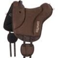 Equinate Reitpad Newfield aus synthetischem Wildleder braun S