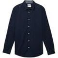 TOM TAILOR Herren Hemd mit Kentkragen, blau, Gr. XL