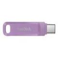 SanDisk Ultra Dual Drive Go - USB-Flash-Laufwerk - 256 GB - USB 3.2 Gen 1 / USB-C - Lavendel