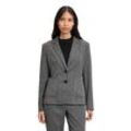 Kurzblazer BETTY BARCLAY "Betty Barclay Blazer-Jacke langarm" Gr. 36, schwarz (schwarz, weiß) Damen Blazer Material