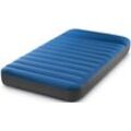 Luftbett INTEX "Camping-Matratze Truaire Dura-Beam mit USB150 Pumpe" Gr. 99, blau (blau, anthrazit), Luftbetten, B/H/L: 99cm x 22cm x 191cm, Polyurethan, mit Aufbewahrungs-Tasche, B:99cm H:22cm L:191cm