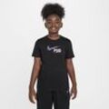 Paris Saint-Germain Swoosh Nike Fußball-T-Shirt für ältere Kinder - Schwarz