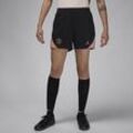 Paris Saint-Germain Strike Third Jordan Dri-FIT Fußballshorts aus Strickmaterial für Damen - Schwarz