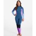 Neoprenanzug BILLABONG "4/3mm Synergy 2022" Gr. L/170-175cm & 59-68kg, blau (deep sea) Damen Sportanzüge