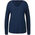 V-Pullover Anna Aura blau, 52