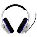 HyperX Cloud Stinger Core Gaming Over Ear Headset Funk Stereo Weiß, Blau Lautstärkeregelung, Mikrofon-Stummschaltung