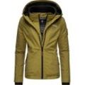 Outdoorjacke MARIKOO "Erdbeere" Gr. L (40), grün (moosgrün), Damen, Oberstoff: 100% Polyester, Futter: 100% Polyester, Wattierung: 100% Polyester, Ärmelfutter: 100% Polyester, Jacken, sportliche Funktionsjacke mit Kapuze