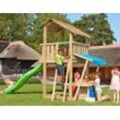 Spielturm JUNGLE GYM "Jungle Shelter Mini Market", beige (natur), Spieltürme, KinderB:176cm H:290cm T:440cm, Holz, BxTxH: 176x440x290 cm, B:176cm H:290cm T:440cm