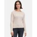 Betty & Co Grobstrick-Pullover Damen Viskose, beige