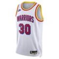 Stephen Curry Golden State Warriors 2024/25 Hardwood Classics Nike Dri-FIT NBA Swingman Trikot (Herren) - Weiß