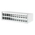 Metz Connect - Patch-Panel-Gehäuse - Oberfläche montierbar - Pure White, RAL 9010 - 24 Ports