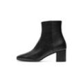 Schlupfboots HENRY STEVENS "Audrey AB50 Businessschuh" Gr. 36, schwarz Damen Schuhe Stiefelette mit Absatz handgefertigt, Lederschuhe