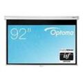 Optoma PWC - Leinwand - Deckenmontage möglich, geeignet für Wandmontage - 233.7 cm (92") - 16:9 - Matte White