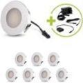 LED Mini Einbauspot rund 1.2W 12V IP20 Ausschnitt Ø32mm - Lichtfarbe: Warmweiß 3...