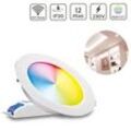 MiBoxer RGB+CCT LED Einbaustrahler rund 12W Ø180mm 2.4GHz WiFi ready FUT066 - Fa...