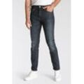 Tapered-fit-Jeans LEVI'S "512 Slim Taper Fit" Gr. 32, Länge 34, blau (biologia adv), Herren, Obermaterial: 99% Baumwolle, 1% Elasthan, Jeans mit Markenlabel