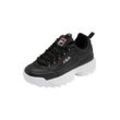 Sneaker FILA "DISRUPTOR teens", Gr. 36, schwarz, Textil, Synthetik, sportlich, Schuhe