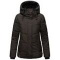 Steppjacke NAVAHOO "Sag ja XIV", Damen, Gr. L (40), schwarz, Oberstoff: 100% Polyester, Futter: 100% Polyester, Wattierung: 100% Polyester, Ärmelfutter: 100% Polyester, modisch, figurumspielend hüftbedeckend, hoch geschlossener Ausschnitt, Langarm Ärmel ohne Ärmelschlitz Rippstrickbündchen, Jacken, Warme gesteppte Winterjacke mit Kapuze