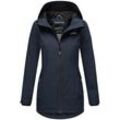 Outdoorjacke MARIKOO "Honigbeere" Gr. XS (34), blau (navy), Damen, Obermaterial: 100% Polyester; Futter: 95% Viskose, 5% Elasthan; Wattierung: 100% Polyester; Ärmelfutter: 100% Polyester, Jacken, sportliche Übergangsjacke mit Kapuze