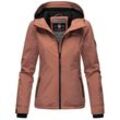 Outdoorjacke MARIKOO "Brombeere" Gr. XS, orange (terracotta), Damen, Obermaterial: 100% Polyester, Innenmaterial: 100% Polyester, Jacken, sportliche Übergangsjacke mit Kapuze