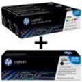 HP Original 125A Toner 4er Set schwarz; cyan, magenta, gelb