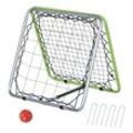 Baseball Rebounder Kickback Tor Rückprallwand Netz Grün 75 x 75 x 64 cm