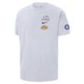 Los Angeles Lakers Courtside Nike NBA-T-Shirt für Herren - Weiß