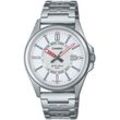 Quarzuhr CASIO TIMELESS COLLECTION "MTP-E700D-7EVEF", silber (edelstahlfarben), Armbanduhren, Herren, Armbanduhr, Herrenuhr, analog,Datum,Neo-Display,Armband aus Edelstahl