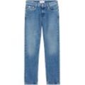 Straight-Jeans CALVIN KLEIN JEANS "AUTHENTIC STRAIGHT" Gr. 32, Länge 34, blau (denim medium) Herren Jeans im 5-Pocket-Style