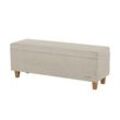 Jette Home Bettbank mit Stauraum Jette Flex ¦ beige ¦ Maße (cm): B: 122 H: 47 T: 42