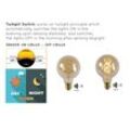 LED-Lampe E27 Globe 4W 2.200K amber Sensor