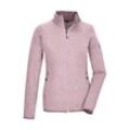 Fleecejacke KILLTEC "KOW 111 WMN KNT FLC JCKT", Damen, Gr. 38, lila (orchidee), 100% Polyester, sportlich, Jacken