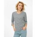 BRAX Damen Shirt Style CARINA, Blau, Gr. 34