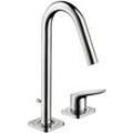 hansgrohe Axor Citterio M 160 2-Loch-Waschtischarmatur 34132000 Ausladung 135mm, mit Zugstangen-Ablaufgarnitur, chrom