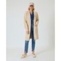 Long-Cardigan mit Zopfmuster