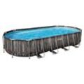 Bestway Power Steel™ Frame Pool Komplett-Set mit Filterpumpe, ca. L 732 x B 366 x H 122 cm